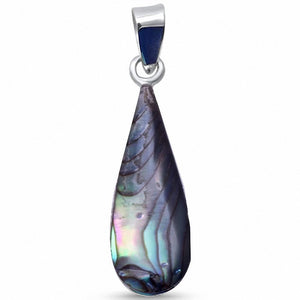 Drop Pendant Simulated Stone 925 Sterling Silver Choose Color