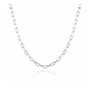 6MM 160 Square Forzatina Chain .925 Solid Sterling Silver Sizes "8-28" Inches