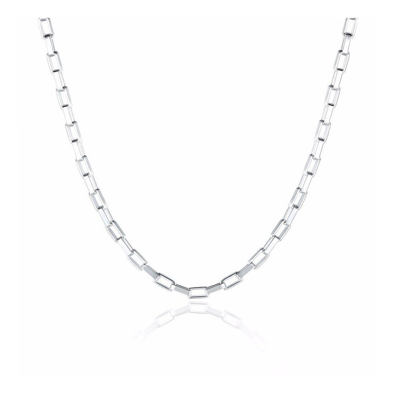 6MM 160 Square Forzatina Chain .925 Solid Sterling Silver Sizes "8-28" Inches
