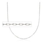 6MM 160 Square Forzatina Chain .925 Solid Sterling Silver Sizes "8-28" Inches