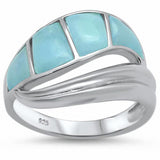 Fashion New Design Wave Ring 925 Sterling Silver Choose Color