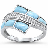 Fashion Ring Lab Created Opal Round Simulated CZ 925 Sterling Silver