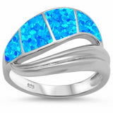 Fashion New Design Wave Ring 925 Sterling Silver Choose Color