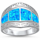 Fashion Greek Key Ring 925 Sterling Silver Choose C:olor