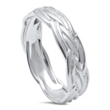 Celtic Band Ring Unisex Men Women Wedding Band 925 Sterling Silver (5 mm)