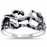 Lizard Ring Band 925 Sterling Silver Geico Lizard Choose Color