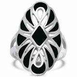 Filigree Design Ring 925 Sterling Silver Choose Color