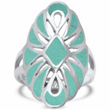 Filigree Design Ring 925 Sterling Silver Choose Color