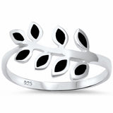 Leaf Ring 925 Sterling Silver Tree Olive Branch Choose Color