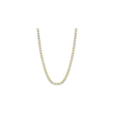 4MM CZ Tennis Necklaces .925 Sterling Silver Length "18 to 30" Inches