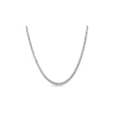 2.5MM CZ Tennis Necklaces .925 Sterling Silver Length 