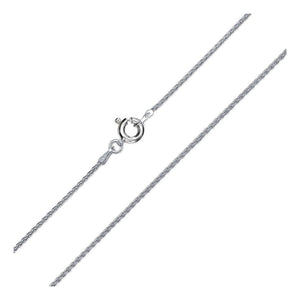 1.9MM .925 Solid Sterling Silver Wheat/Spiga Chain "7-24"