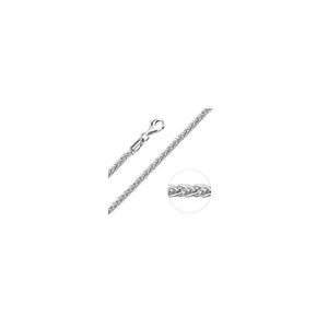 1.9MM .925 Solid Sterling Silver Wheat/Spiga Chain "7-24"