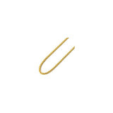 0.8MM 015 Yellow Gold Box Chain .925 Sterling Silver Sizes "16-24"