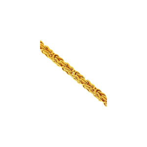6MM 140 Byzantine Chain Yellow Gold .925 Sterling Silver Length "8-28" Inches