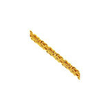 4.5MM 100 Byzantine Chain Yellow Gold .925 Sterling Silver Length "8-28" Inches