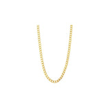 Curb Chain Yellow Gold Plated .925 Sterling Silver