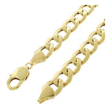 1MM 040 Yellow Gold Curb Chain .925 Sterling Silver 