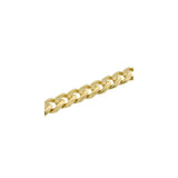 1MM 040 Yellow Gold Curb Chain .925 Sterling Silver "16-26"