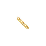 9.2MM 160 Double Link Yellow Gold Chain .925 Sterling Silver Length "8-28"
