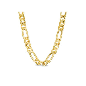 1.5MM Figaro Yellow Gold Chain .925 Solid Sterling Silver 16"- 24" Inches