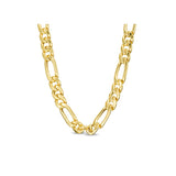 2.3MM Yellow Gold Figaro Chain 925 Solid Sterling Silver 7-26 Inches