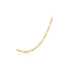 1.8MM Figaro Yellow Gold Chain 925 Solid Sterling Silver 7- 26 Inches