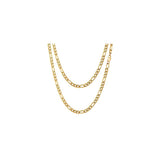 1.8MM Figaro Yellow Gold Chain 925 Solid Sterling Silver 7- 26 Inches