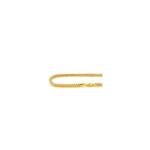 4MM 120 Franco Chain Yellow Gold .925 Sterling Silver Length "8-28" Inches