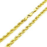 Loose Rope Chain Yellow Gold Plated