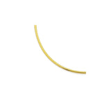 1.5MM Round Omega Yellow Gold 925 Sterling Silver Length "16-18" Inches