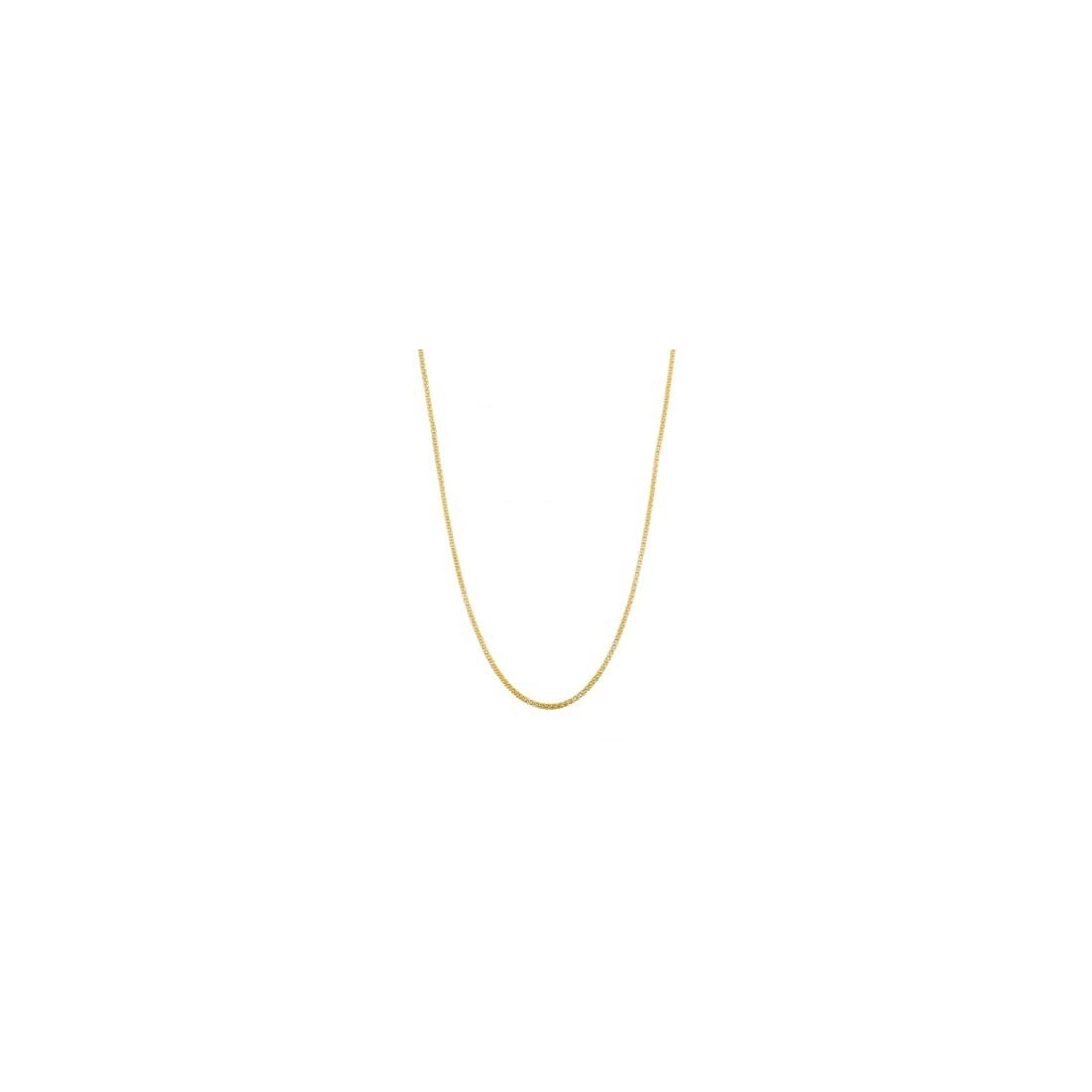2.5MM Yellow Gold Popcorn Chain .925 Sterling Silver "16-20"