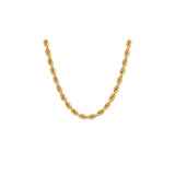 1.6MM 035 Yellow Gold Rope Chain .925 Sterling Silver Sizes"7-30"