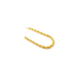 4MM 080 Yellow Gold Rope Chain .925 Sterling Silver Sizes"8-30"
