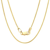 8 Sides Yellow Gold Snake Chain