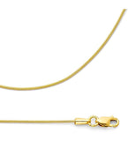 8 Sides Yellow Gold Snake Chain