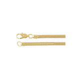 8 Sides Yellow Gold Snake Chain