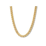 1.9MM Yellow Gold Wheat/Spiga Chain .925 Sterling Silver "7-24"