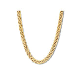 1.5MM Yellow Gold Wheat/Spiga Chain .925 Sterling Silver "16-22"