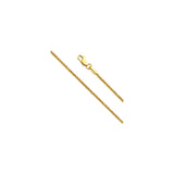 1.5MM Yellow Gold Wheat/Spiga Chain .925 Sterling Silver "16-22"