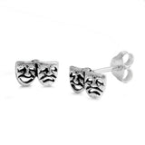 Fashion Cute 5mm Solid 925 Sterling Silver Tiny Smile now cry later Cartilage Earring Tragus earring Helix earring Children Jewelry Gift