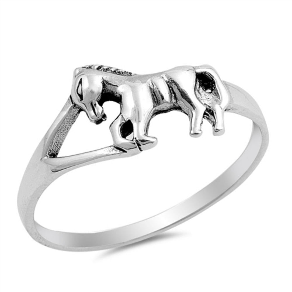 Horse Ring Solid 925 Sterling Silver Three Horses Ring Spiritual Gift Split Shank Oxidized Horse Ring Horse Lovers Horse Jewelry - Blue Apple Jewelry