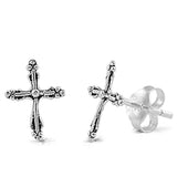 cross stud earrings 