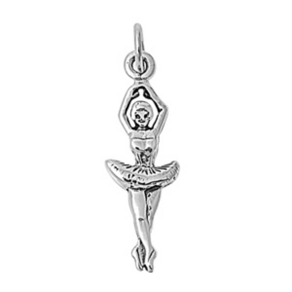 Ballet silver necklace