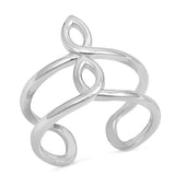 Criss Cross Ring Twisted Design Split Shank New Trend Simple Plain Solid 925 Sterling Silver Ring Everyday crossover Ring