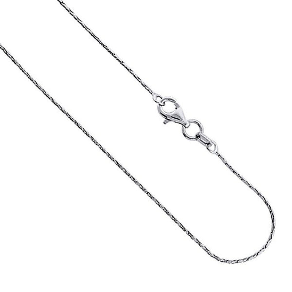 Sale 16" Solid 925 Sterling Silver 1mm Cardano Chain Necklace fine Dia ...