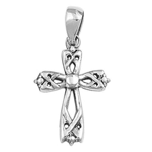 Celtic Cross Pendant Solid 925 Sterling Silver Cross Charm For Necklace Religious Christianity Jewelry Pendant Jewelry Gift - Blue Apple Jewelry