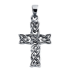 Celtic Silver Cross Pendant Charm Fashion Jewelry 925 Sterling Silver